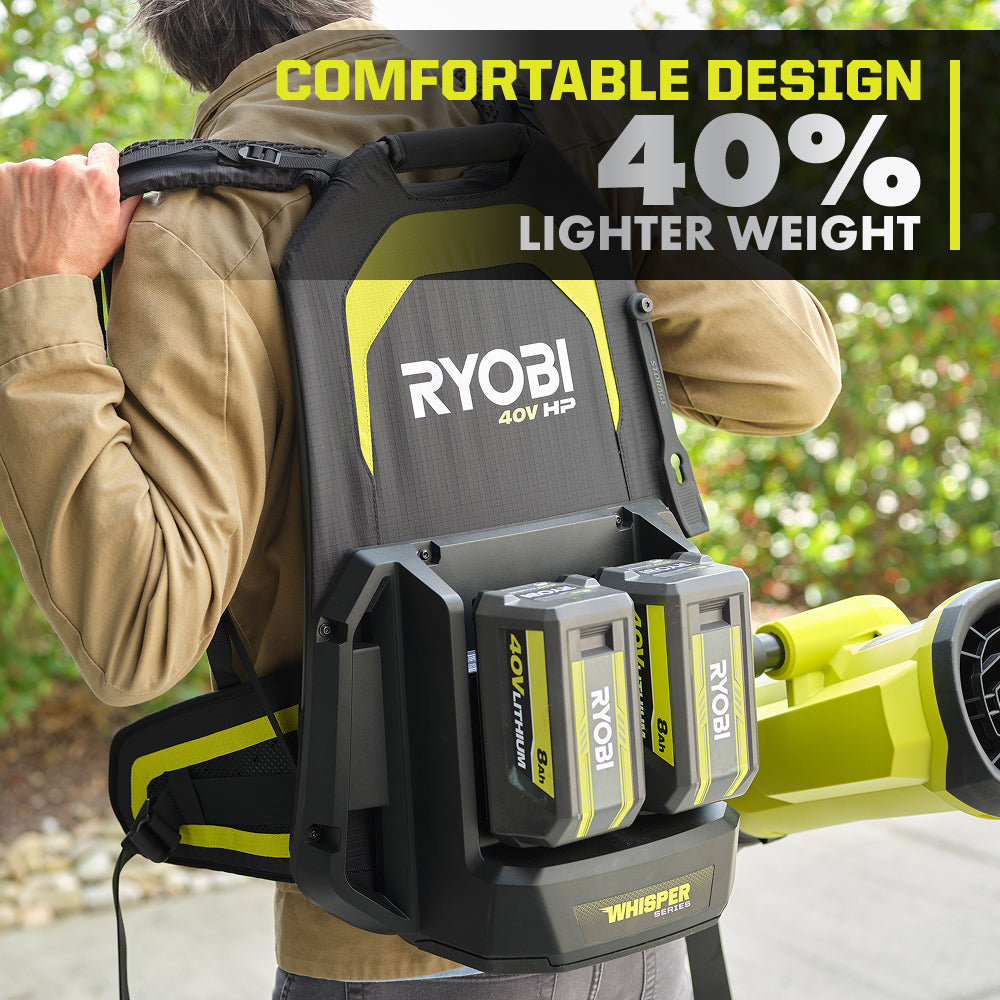 40V HP Brushless 850 CFM Backpack Blower
